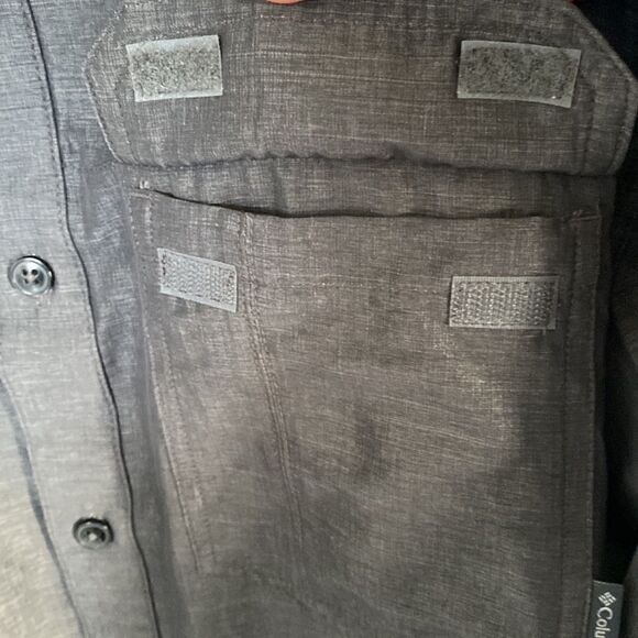 Columbia Men’s Long Sleeve Shirt Gray Omni-Wick Lightweight Performance Size L - Picture 7 of 10
